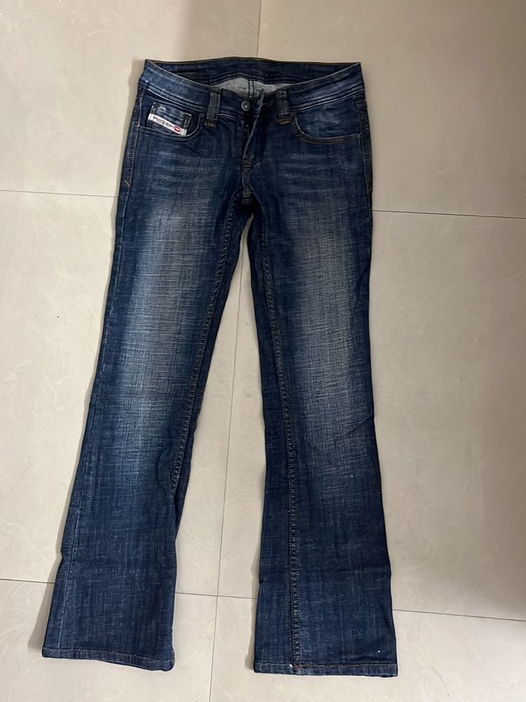 Bell Bottom Diesel Brand  Dark Blue Jeans