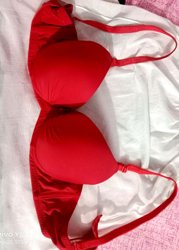 Red hot bra like new