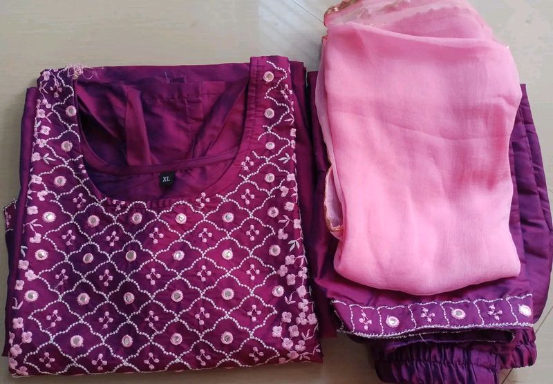 Kurti Pant Dupatta Set