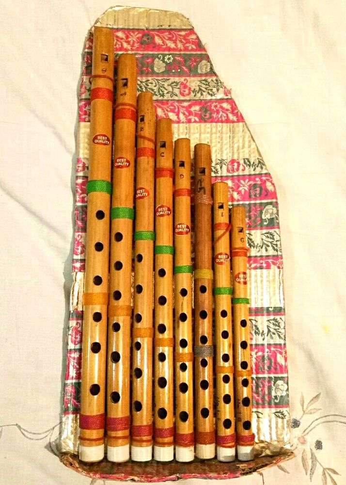 BAMBOO FLUTE Set Of 8 Pieces