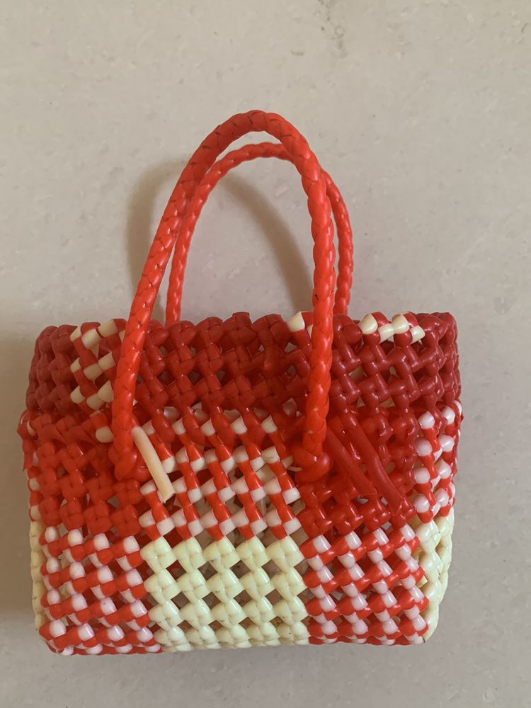 Red With White New Mini Basket