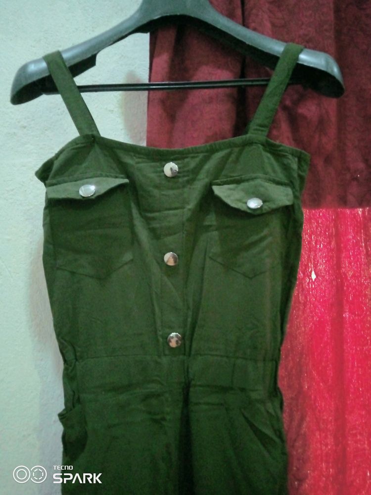 Women Green Jumpsuit