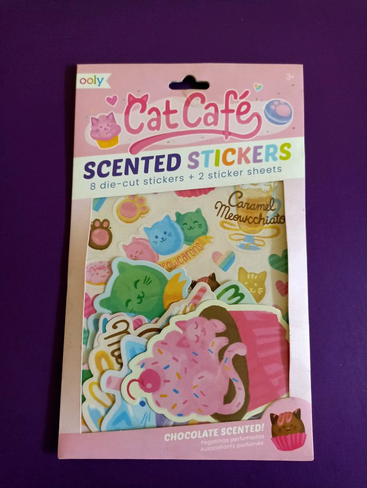 OOLY, Cat Cafe Scented Stickers New