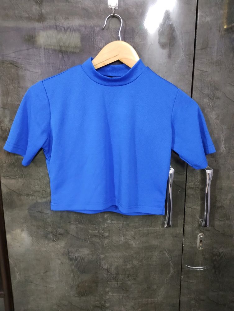 Half T Shirt Blue