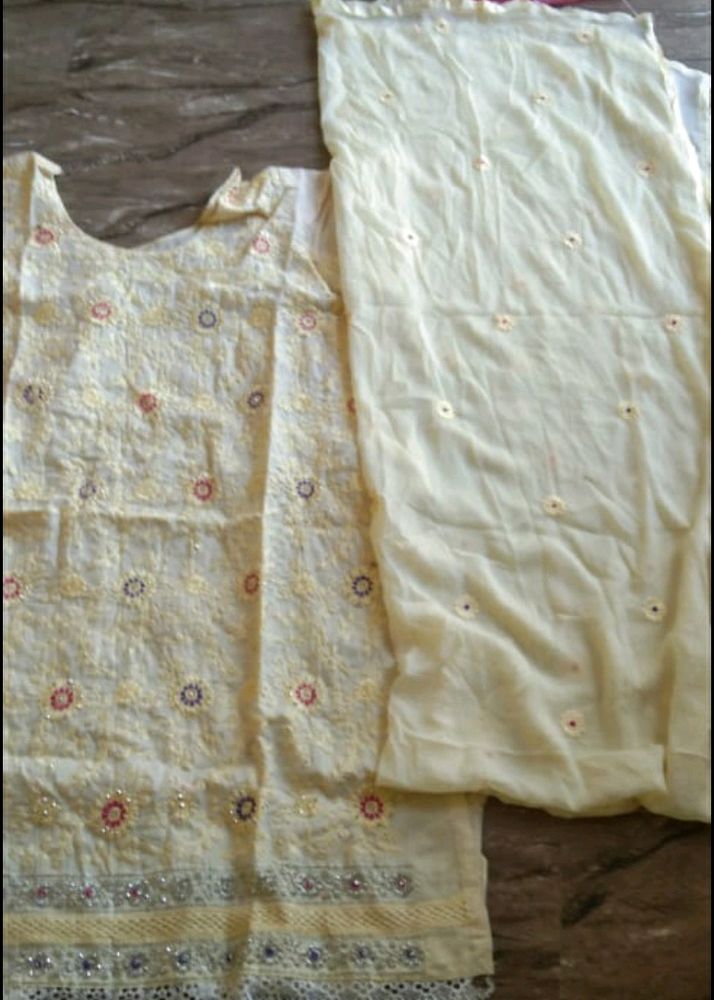 XXXl Size Cotton Suit With Dupatta