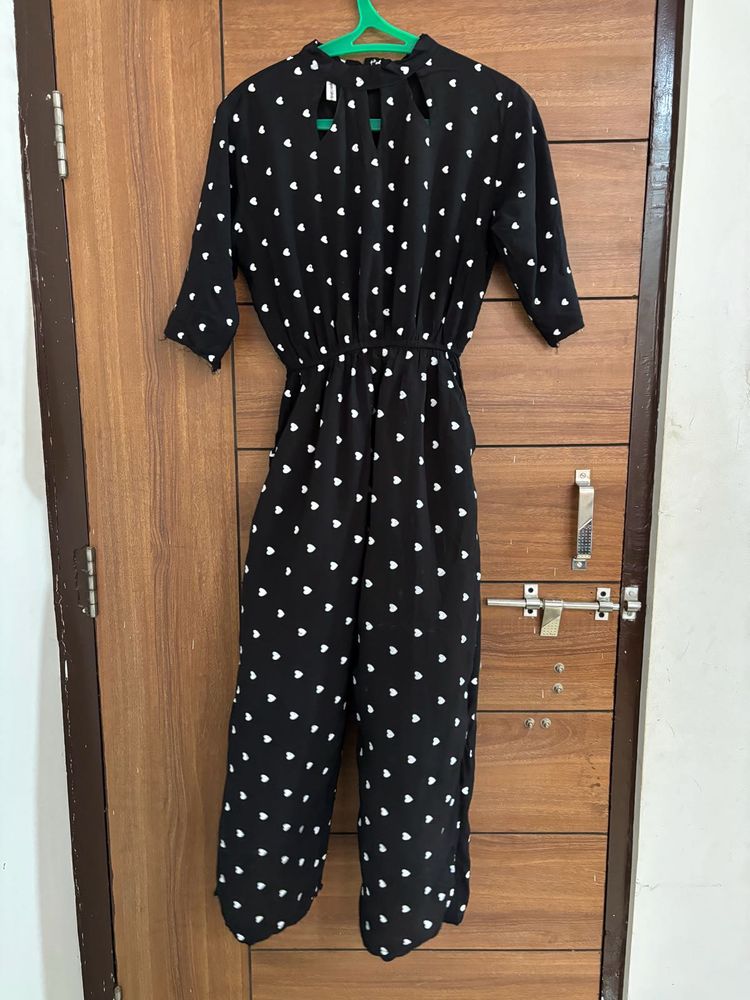 Black Printed Jumpsuit