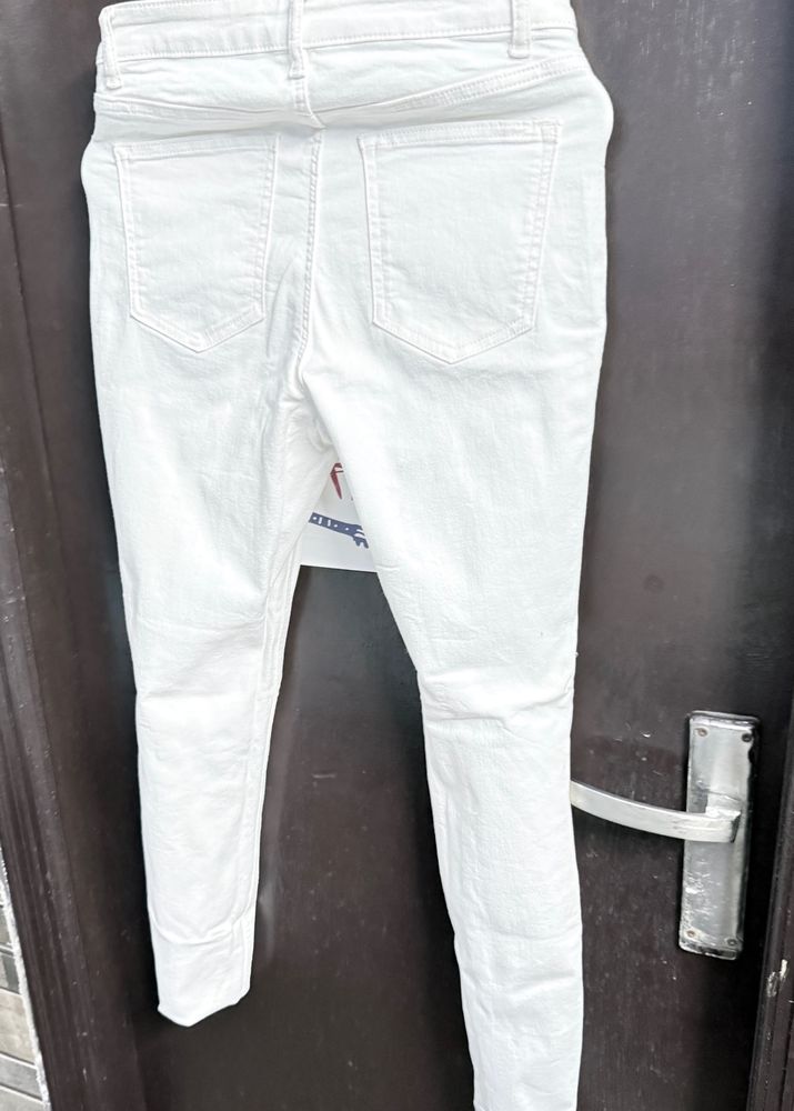 H&M White Denim Euro 38