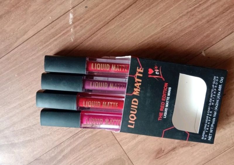 Beauty Matte Liquid Lipstick Combo 4 In 1 Pack