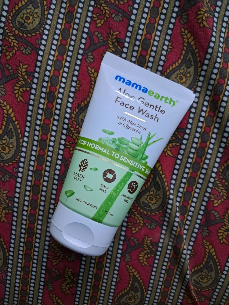 Mamaearth Aloe Gentle Face Wash with Ashwagandha