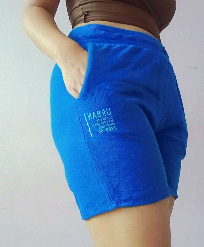 Blue Jogger Short