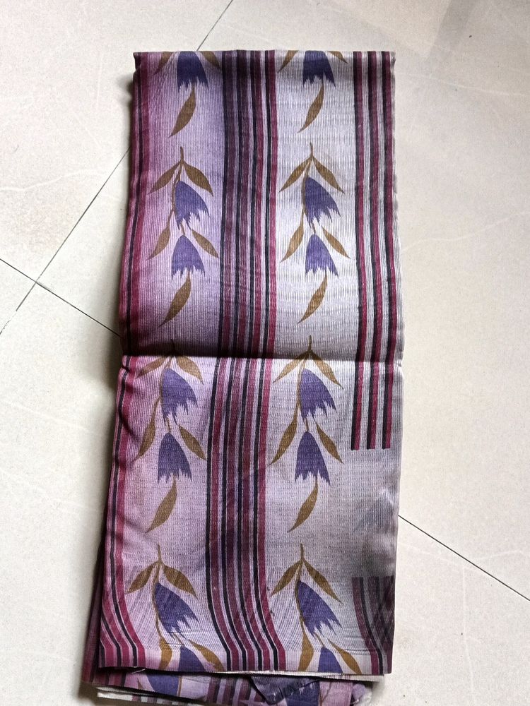 Lavender Kota Saree