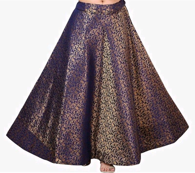 Chanderi Silk Long Skirt with top and Dupatta