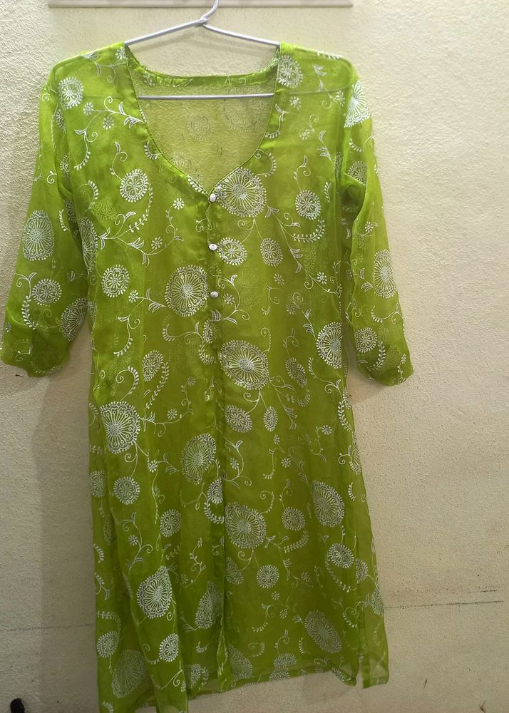 Sheer Green Kurta