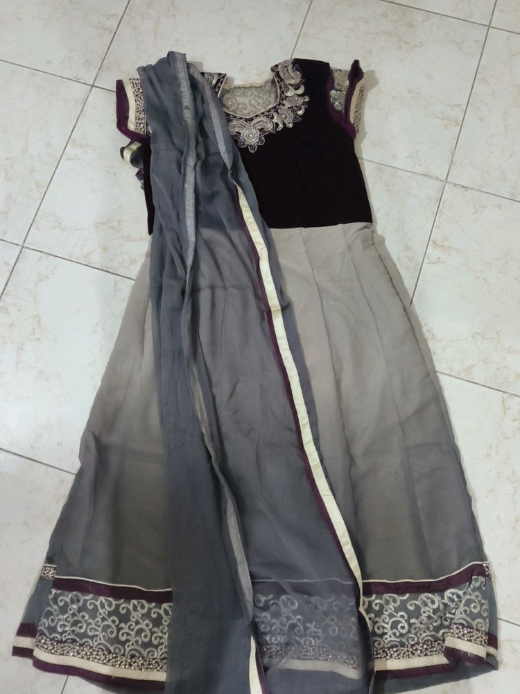 Festive Gown With Dupatta