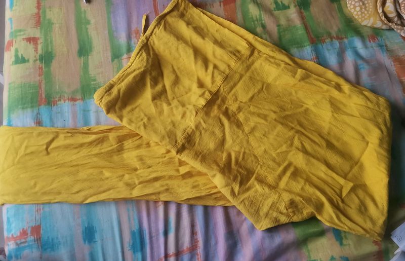 Yellow Kurti Pant Good Condition