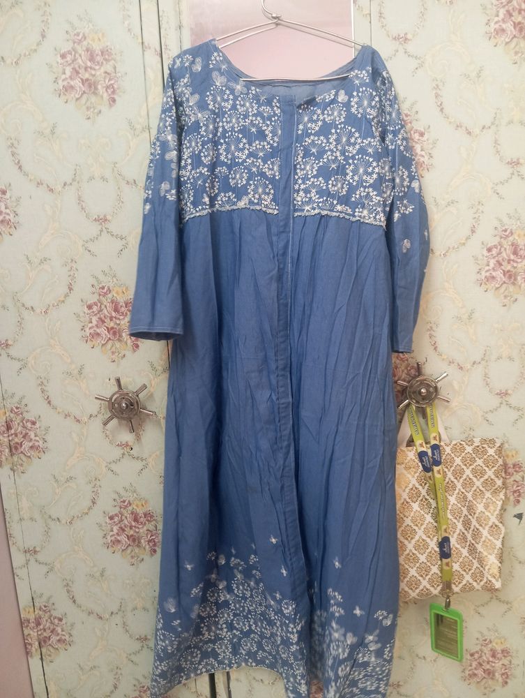 Denim Maxi Styl Dress