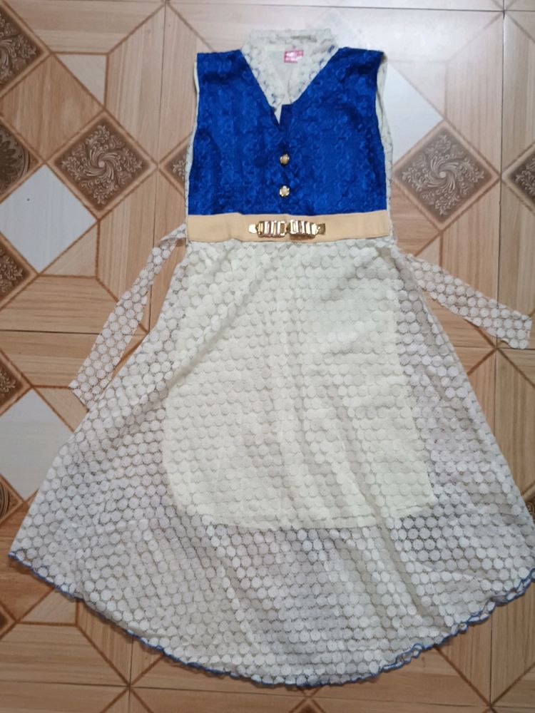 Blue And White Dress For Women
