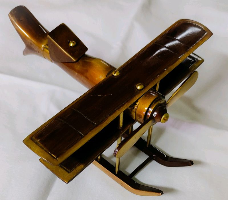 Brass Aeroplane Showpiece 🛩️✨