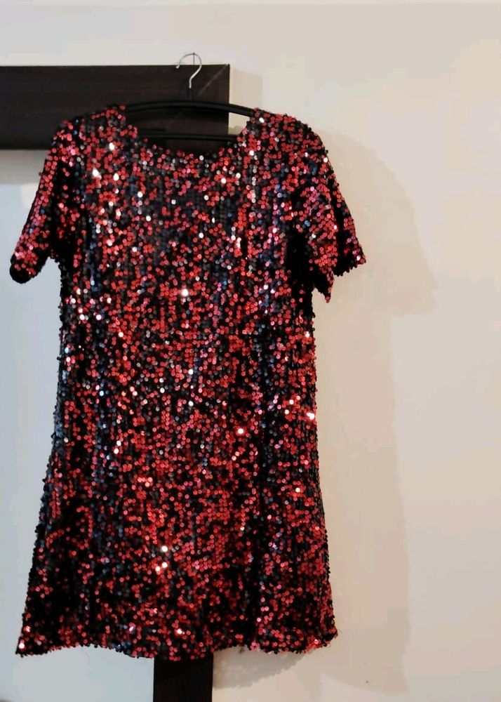 Red Sequence Dress