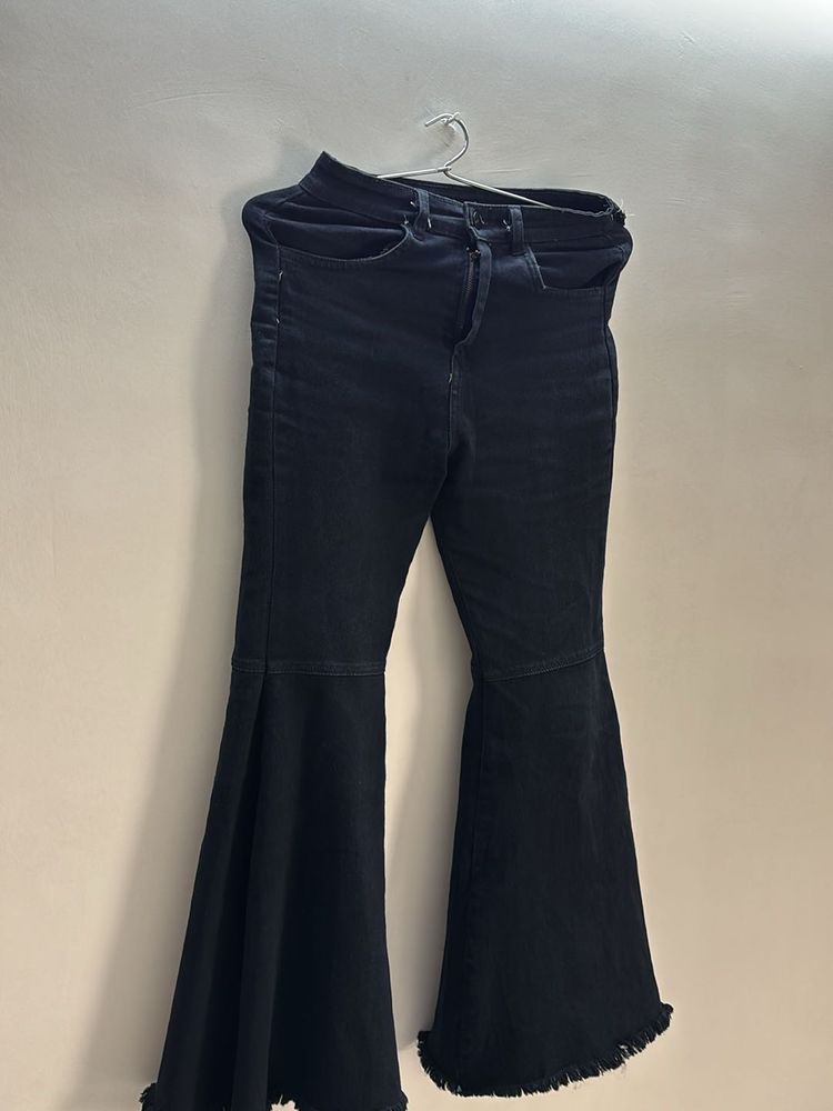 Black Flared Jeans