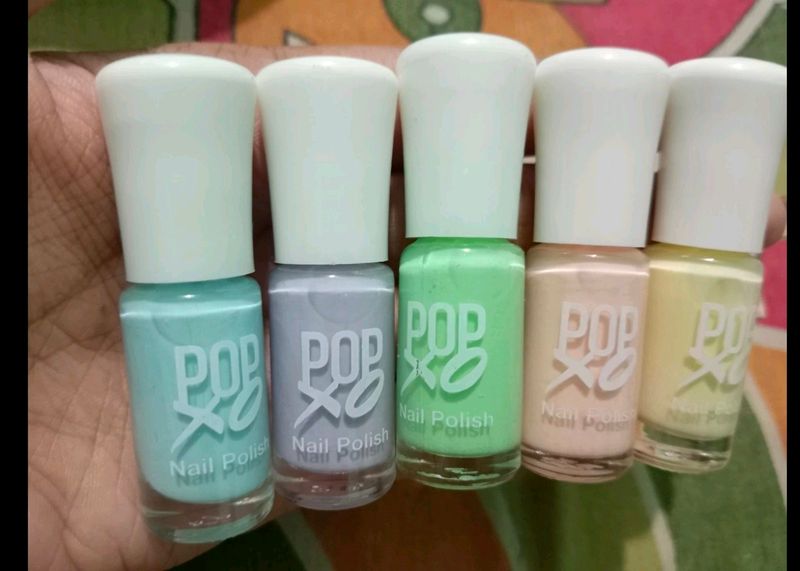 Combo Of 5 My Glamm Nail Paint