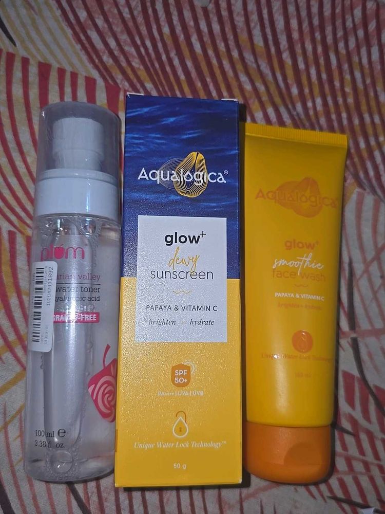 Aqualogica And Plum Skincare Combo