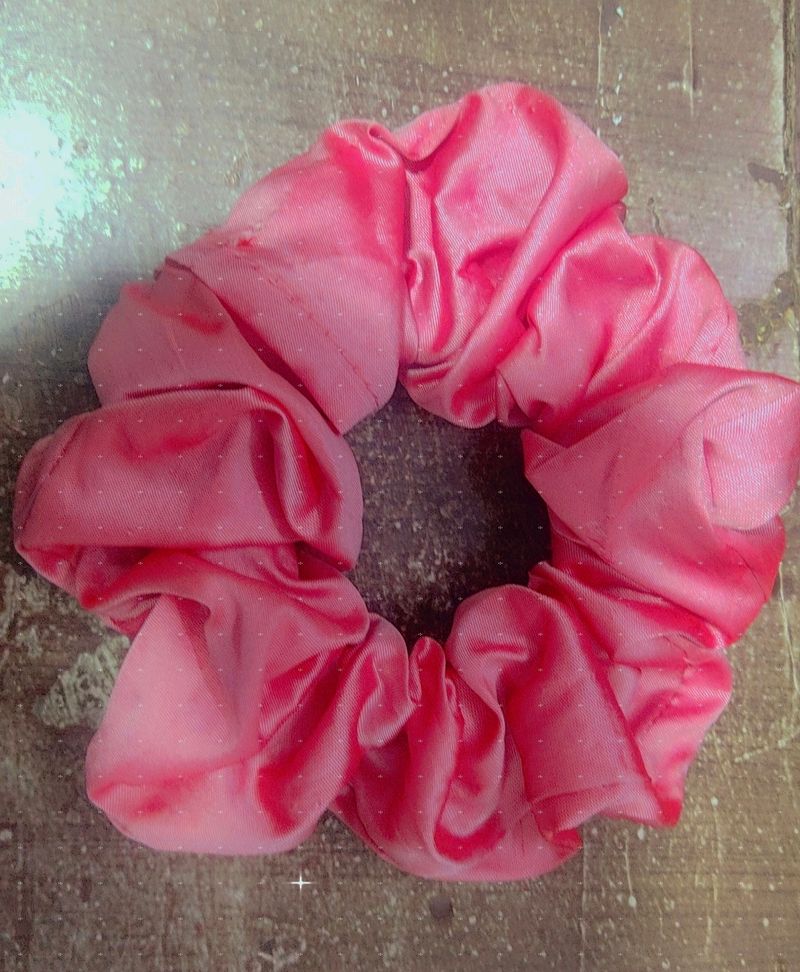 Gaint Size Baby Pink Color Scrunchies