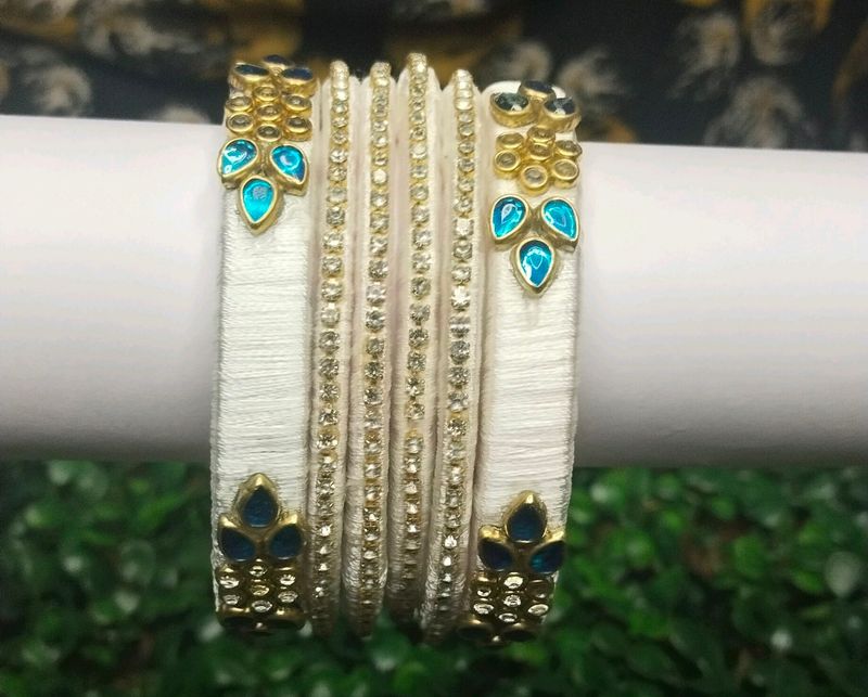 Silk Thread Bangles 🧵🦋