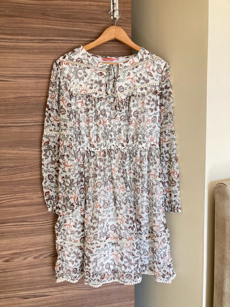 Floral Korean Coquette Dress