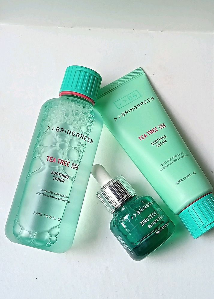 {K-beauty} Bring Green Toner, Serum, Cream