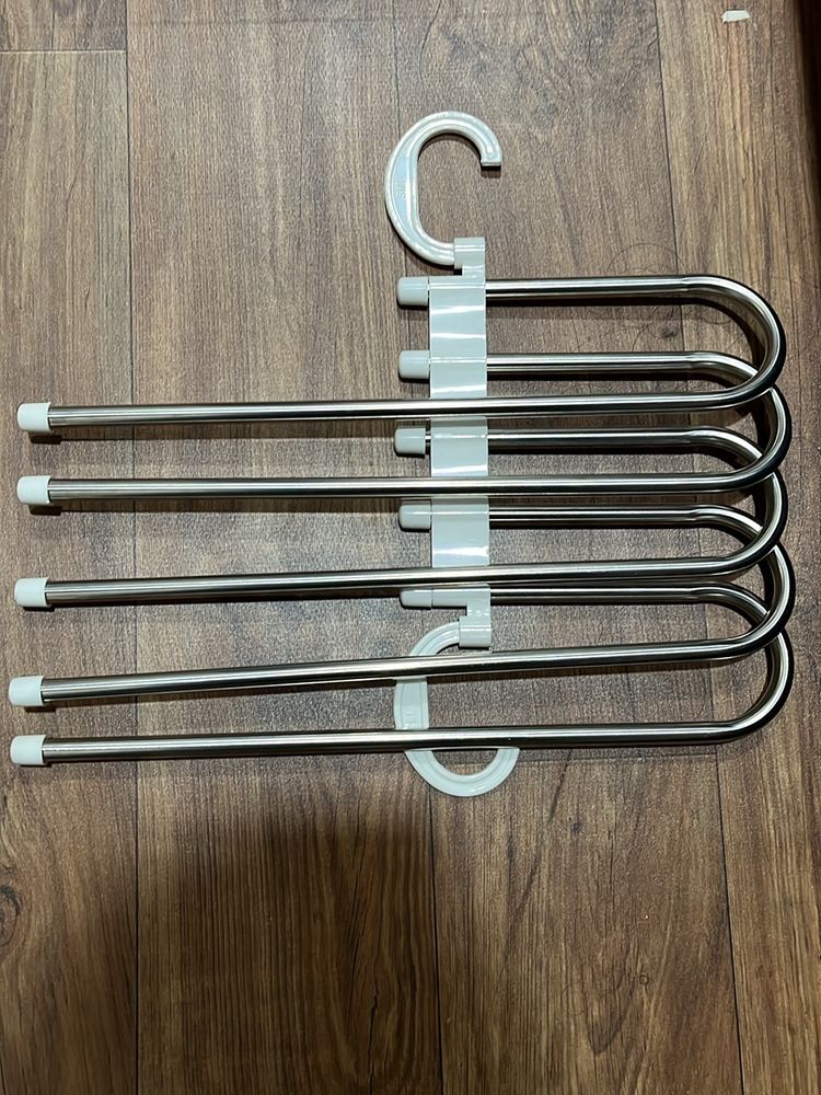 2 Pieces- 5 In One Stainless Steel Foldable Hanger