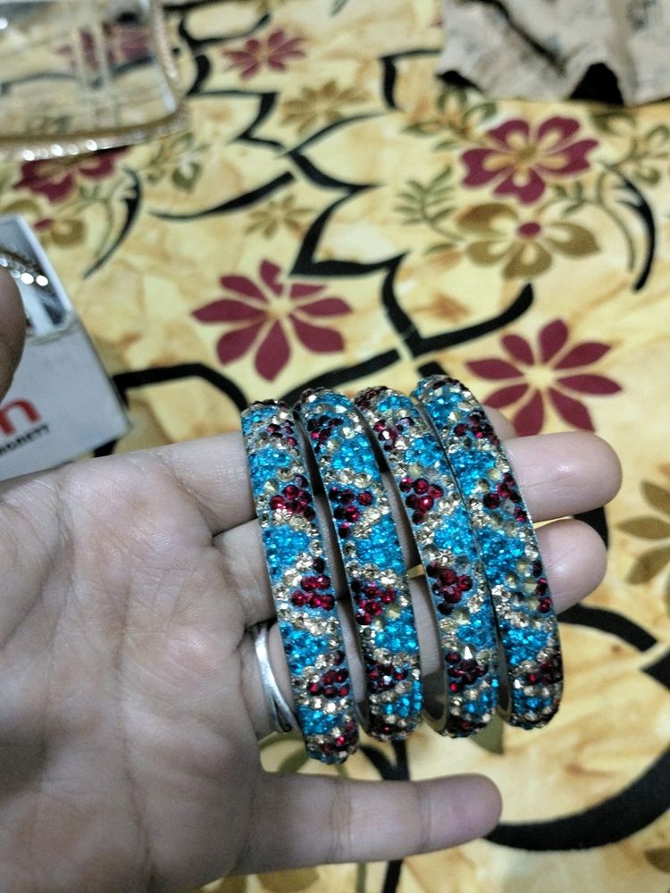 Lite Blue Colour Bangles