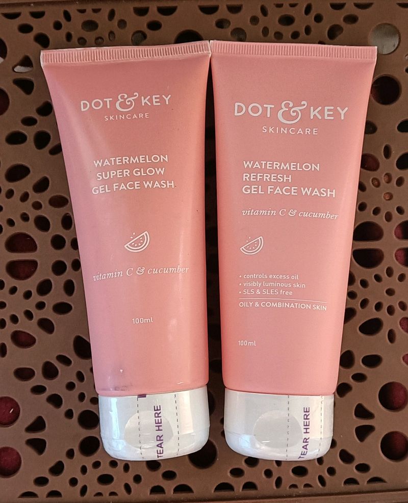 Dot & Key Combo Of Watermelon Gel Face Wash