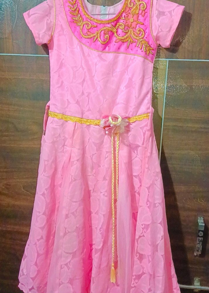 Pink Barbie Dress For Parties And Birthdays