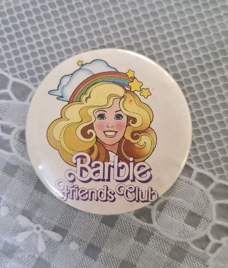 Vintage Barbie Friends Club & Batman Forever Badge