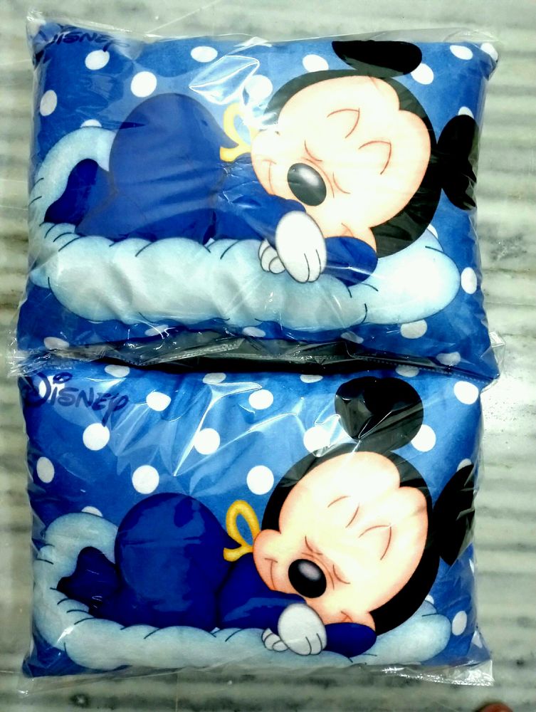 Cute Sleeping Mickie Pillows Combo Of 2 Pc