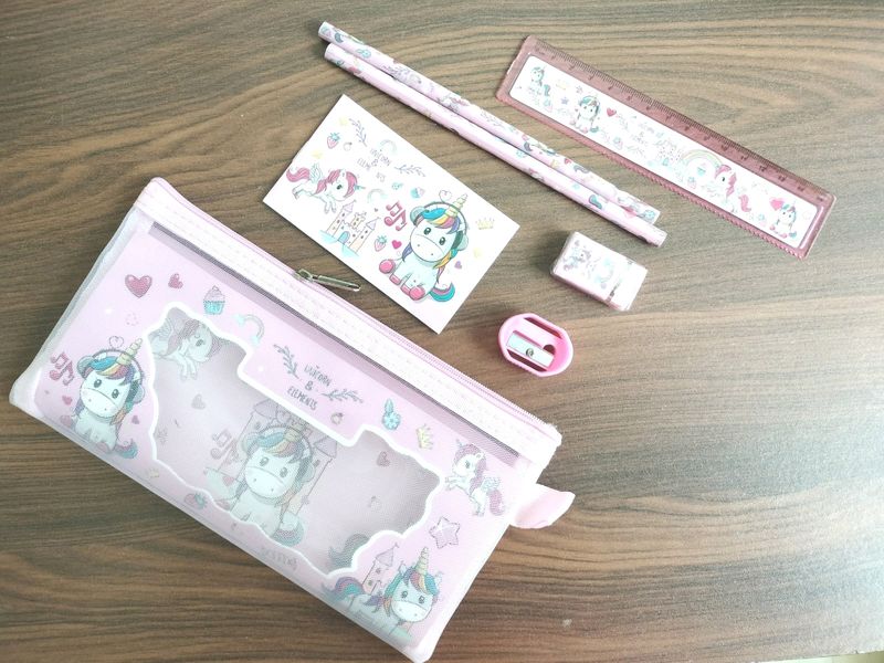 Unicorn Stationery Pouch kit For Kids