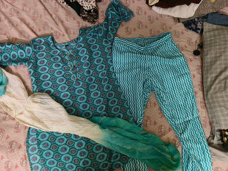 Kurti Set With Dupatta