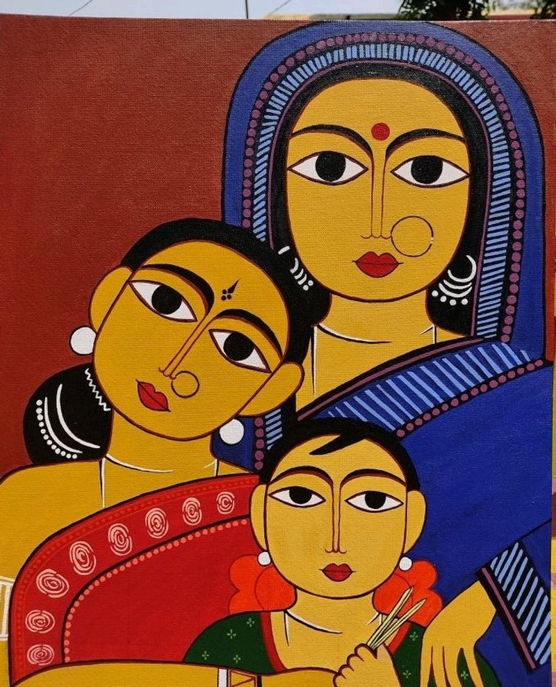 Beautiful Indian Culture Artwork On Canvas