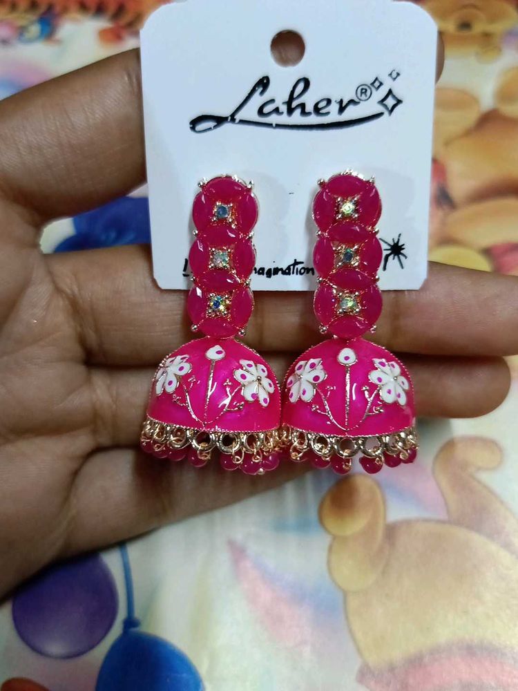 Mini Pink Jhumka