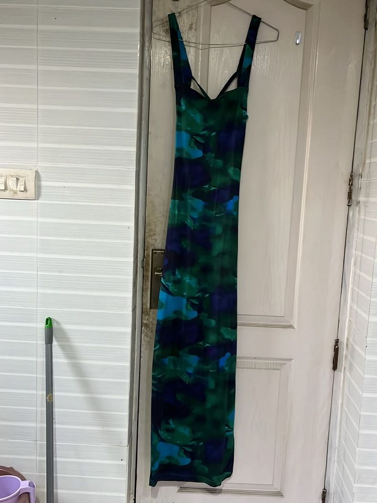 Maxi Abstract Bodycon Dress