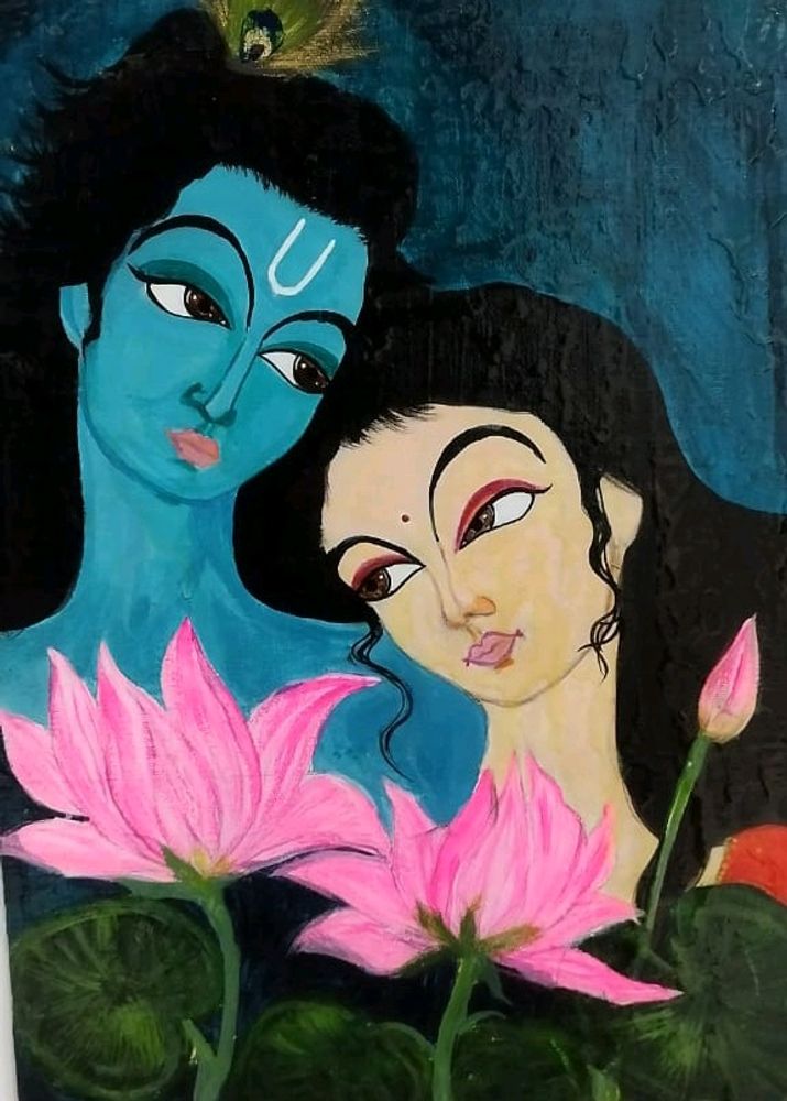 Aclyric Radha Krishna Painting