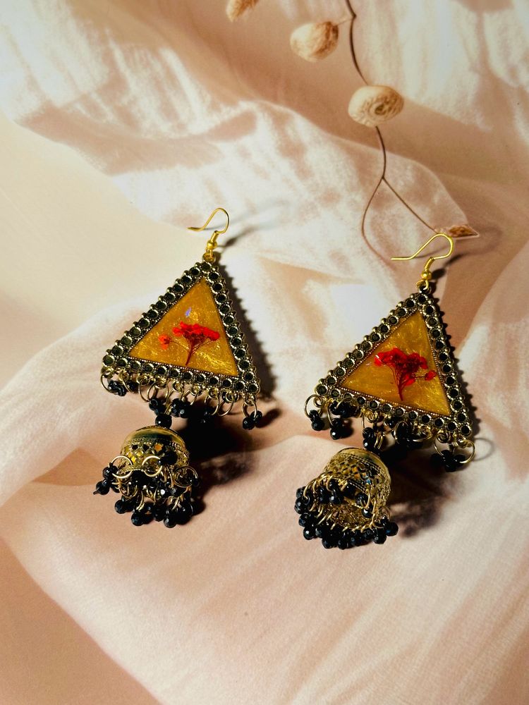 Triangle Resin Jhumka