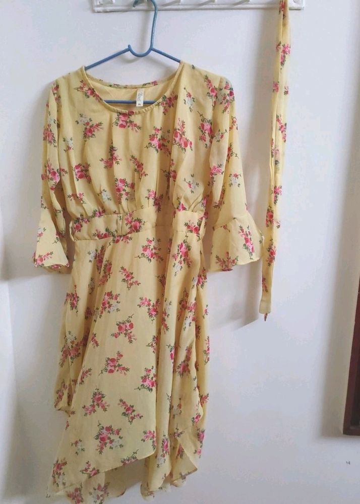 Floral Mid Length Dress