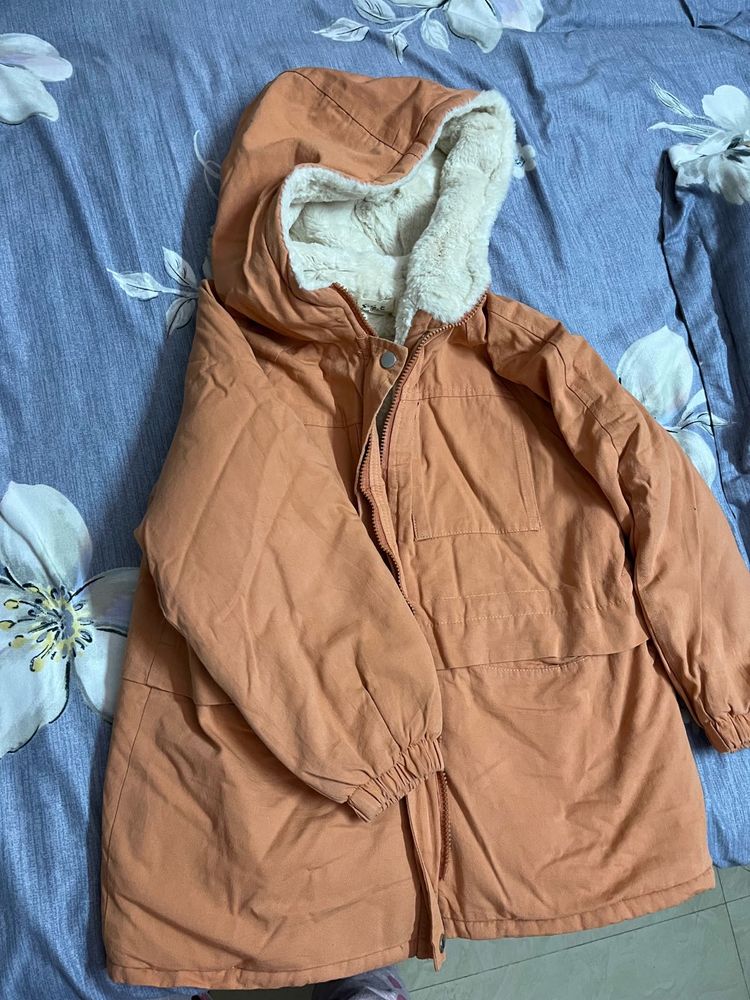 Peach Jacket For Winters