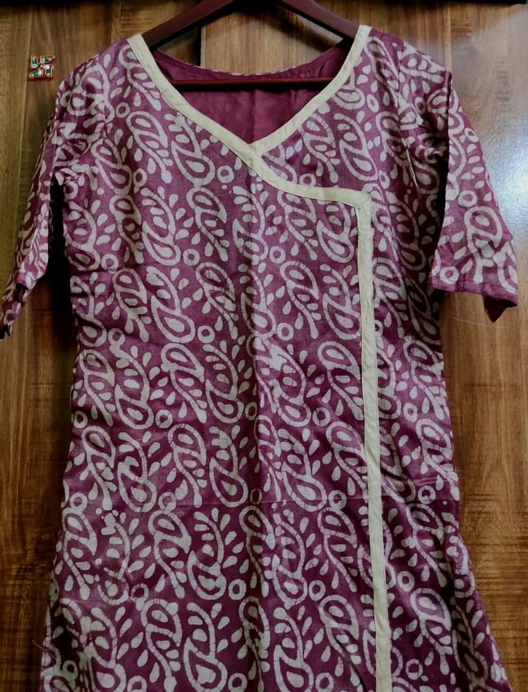 😍♥New Maroon Printed Kurta😍♥