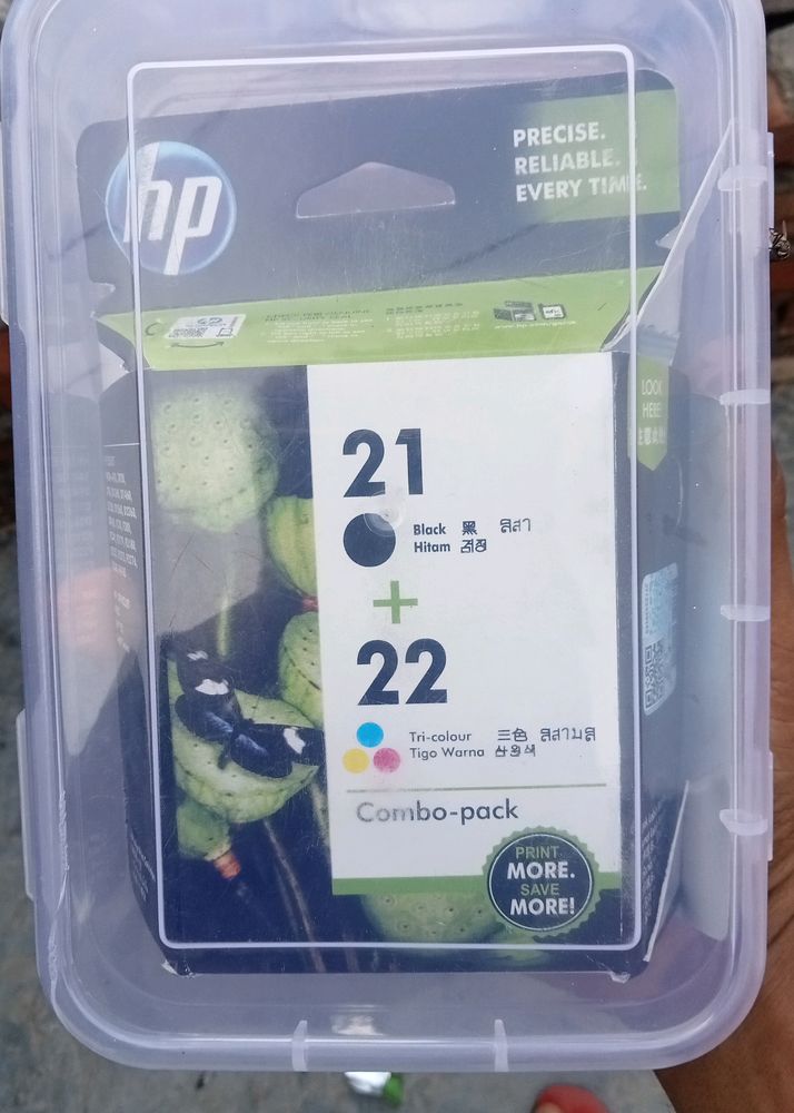 Hp Printer Cartridge 21/22 Number Original