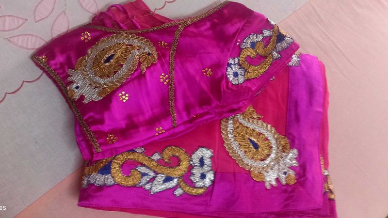 Pink Shaded Saree