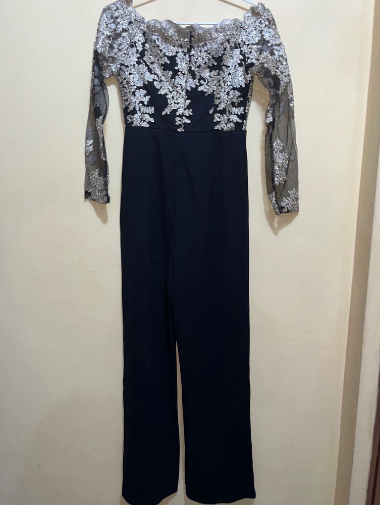 Embroidery Based Party Wear Jumpsuit