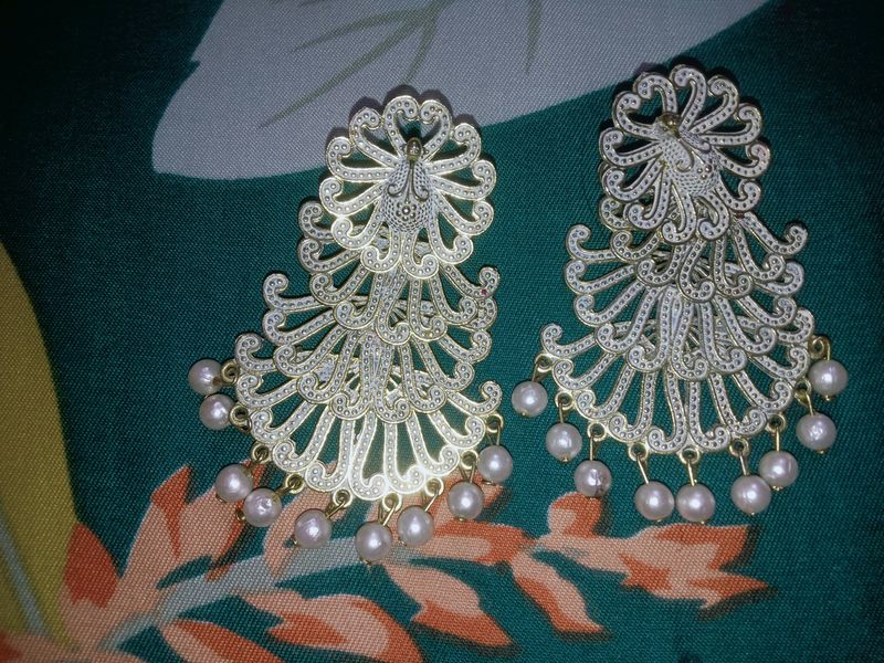 Long Silver Earings